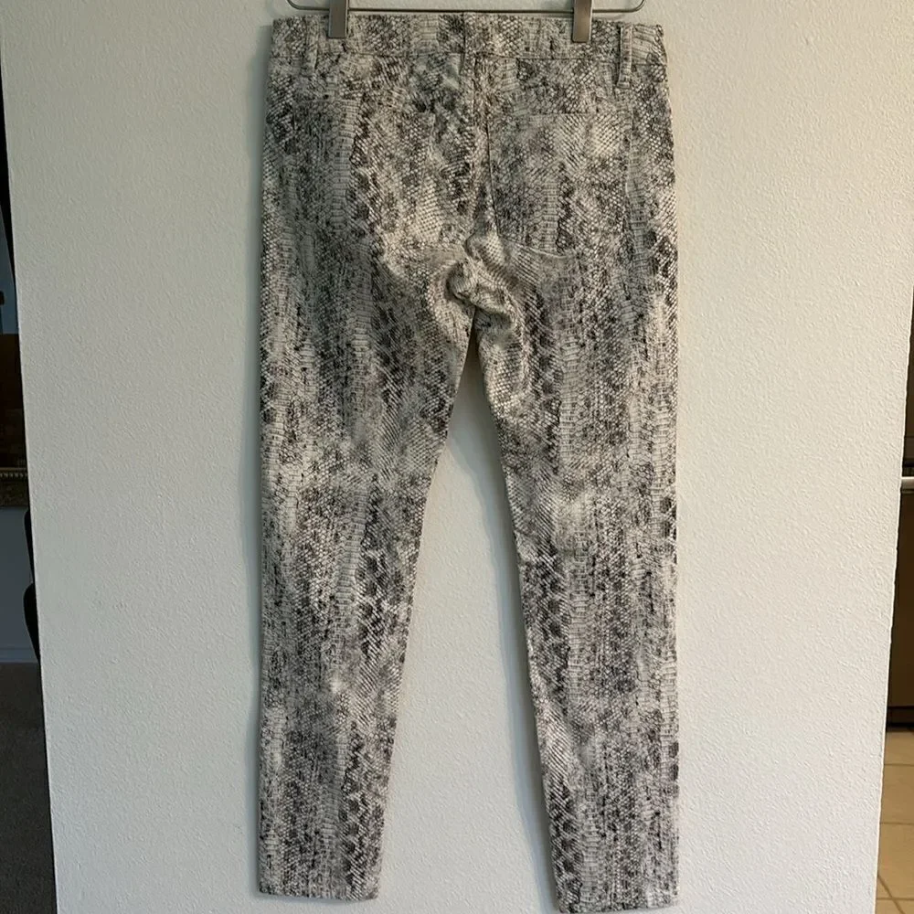 The Kooples Skin White Snake Print Pants Jeans Size 28